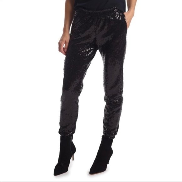 7 For All Mankind Pants - 7 For All Mankind Black Sequin Jogger Pants Size M
